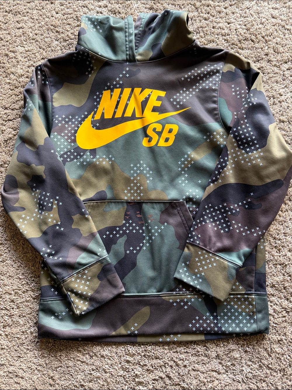Nike SB Kids Camo Pullover Hoodie